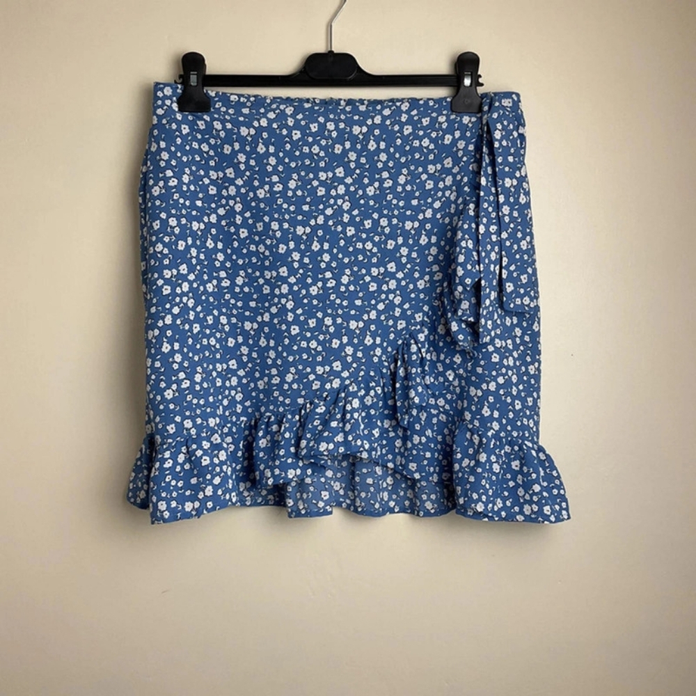 Blue Floral Women's Skirt